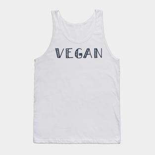 VEGAN - Hand Lettered Design Tank Top